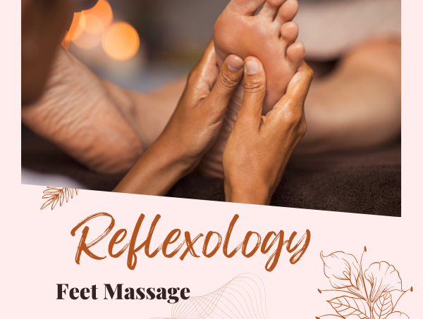 Reflexology foot massage and pressure point therapy